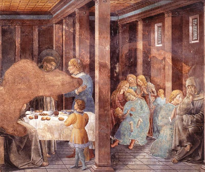 GOZZOLI, Benozzo Scenes from the Life of St Francis (Scene 8, south wall) dh oil painting picture